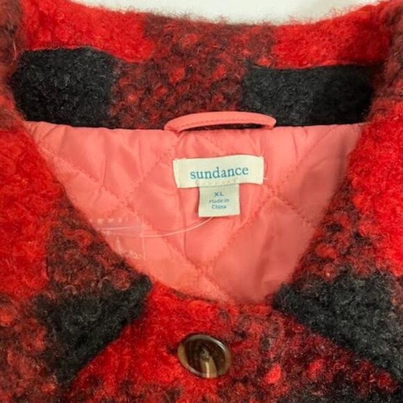 NEW Sundance Woodcutters Buffalo Plaid Sherpa Jacket Size XL - Picture 9 of 15